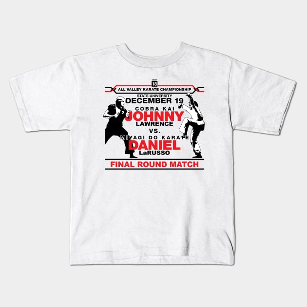 All Valley Karate Championship Kids T-Shirt by LunaGFXD